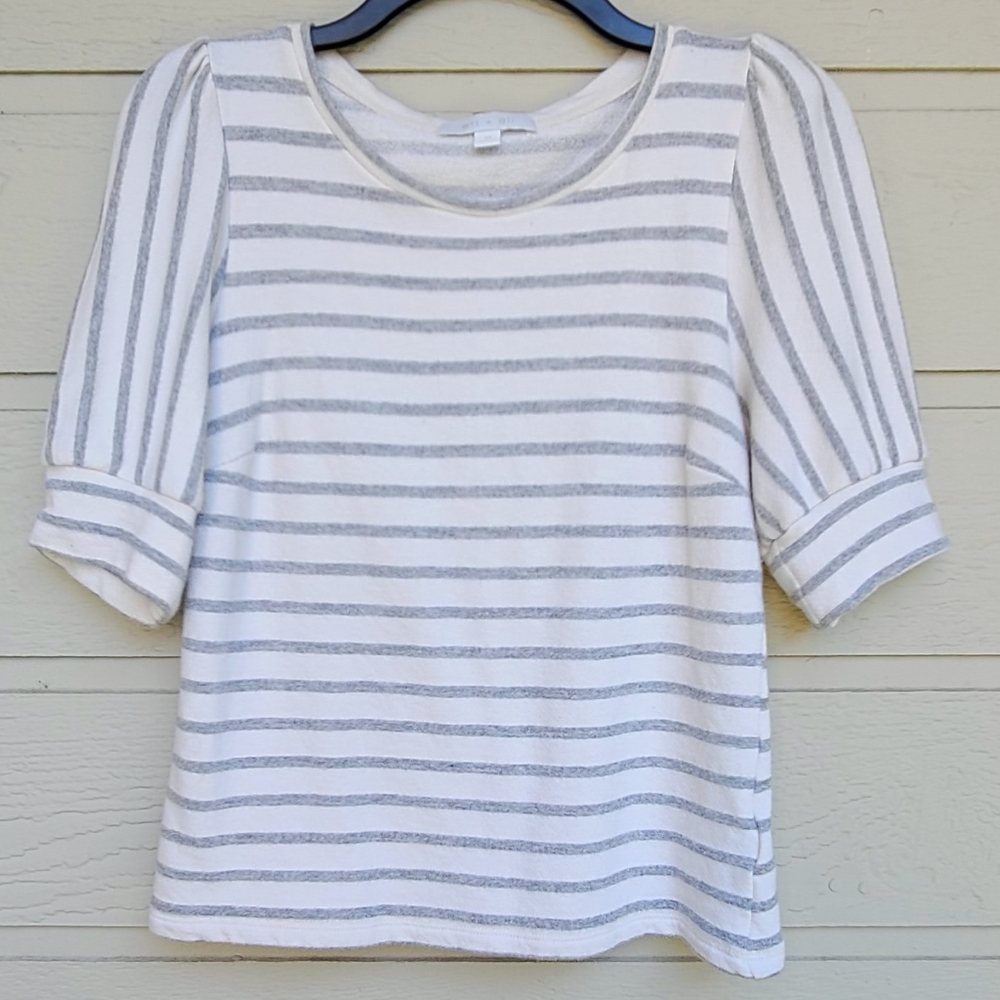 Anthropologie eri + ali striped blouse size M